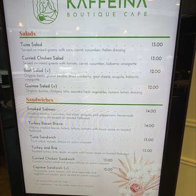 Menu photo 7 Kaffeina Cafe Wilmington, DE Menu photo 7 Kaffeina Cafe Wilmington, DE
