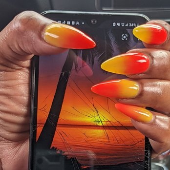 Sandy Nails - Each day can be a sunset with fab nails like these - Nail Salons Near Me - San Diego, California
