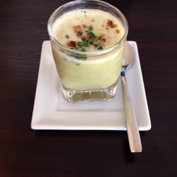 Ô saveurs - Velouté d'asperges et crème capucino