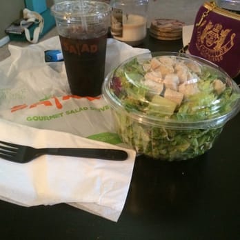 Salad and Go - Asian salad, extra tossed with chicken and a large diet soda - Salad Near Me - Gilbert, Arizona