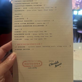 Le Caveau - Snack menu - Wine Bars Near Me - Philadelphia, Pennsylvania