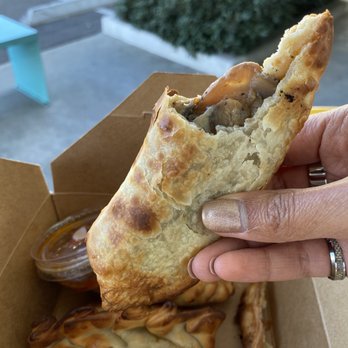 Empanada Kitchen - Mushroom and Goat Cheese Empanada - Argentine Near Me - San Diego, California Empanada Kitchen - Mushroom and Goat Cheese Empanada - Argentine Near Me - San Diego, California