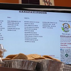 Ganapati Foods Usa Restaurant - Menu