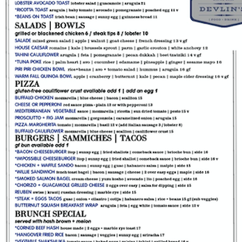 Devlin's - Brunch food menu - American Near Me - Brighton, Massachusetts