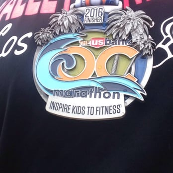 OC Marathon - 2016 medal - Races & Competitions Near Me - Costa Mesa, California
