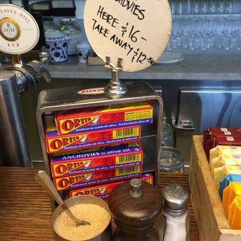 Neapoli - Cute offering of anchovies with a $4 markup for opening the can in the restaurant :-( - Italian Near Me - Melbourne, VIC Neapoli - Cute offering of anchovies with a $4 markup for opening the can in the restaurant :-( - Italian Near Me - Melbourne, VIC