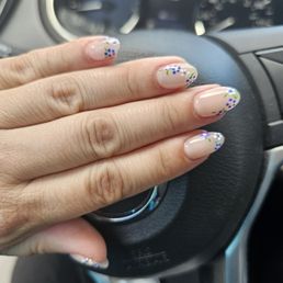 Oval with floral design Oval with floral design