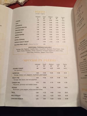 Menu photo 2 Larry A's Pizza Macomb, IL