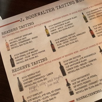 J Bookwalter Winery - Tasting menu - Wine Tasting Room Near Me - Richland, Washington J Bookwalter Winery - Tasting menu - Wine Tasting Room Near Me - Richland, Washington