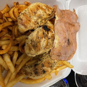 Athens Pizza - chicken and french fries in a styrofoam container - Pizza Near Me - East Weymouth, Massachusetts Athens Pizza - chicken and french fries in a styrofoam container - Pizza Near Me - East Weymouth, Massachusetts