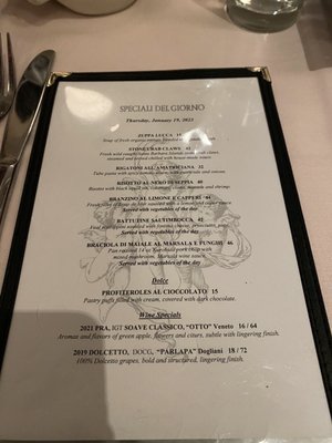 Menu photo 8 Tre Lune Montecito, CA