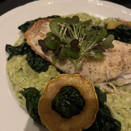 Red snapper with pesto risotto Red snapper with pesto risotto