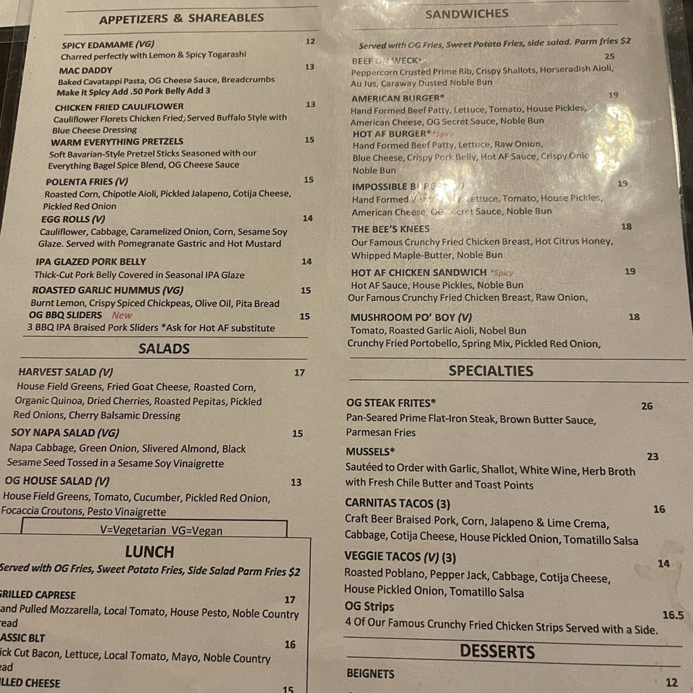Menu Menu