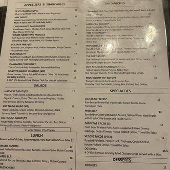 Original Gravity - Menu - New American Near Me - Phoenix, Arizona