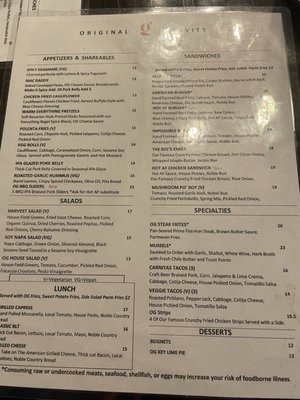 Menu photo 4 Original Gravity Phoenix, AZ