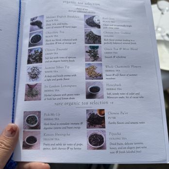 San Ysidro Ranch - Yea menu - Hotels Near Me - Montecito, California