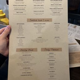 Drink menu 10/2024 Drink menu 10/2024