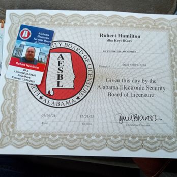 Keys 4 Kars - Proof of license in Alabama - Keys & Locksmiths Near Me - Lockhart, Alabama