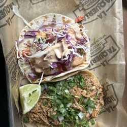 La Taqueria - Shrimp taco and pulled pork taco