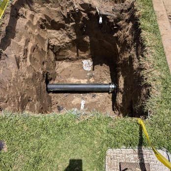 Flo Rite Drains Plumbing And Rooter - New pipe with trenchless digging in my yard - Plumbing Near Me Flo Rite Drains Plumbing And Rooter - New pipe with trenchless digging in my yard - Plumbing Near Me