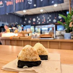 Unigirl - Kani Onigiri $6.50 Tastutage Onigiri $4.50