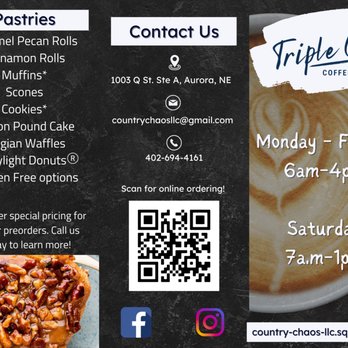 Triple C Coffee - coffee and pastries - Cafes Near Me - Aurora, Nebraska Triple C Coffee - coffee and pastries - Cafes Near Me - Aurora, Nebraska