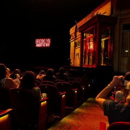The set moved between the exterior and interior of Chase Manhattan bank.  Can't tell from photo, but my seat was great.