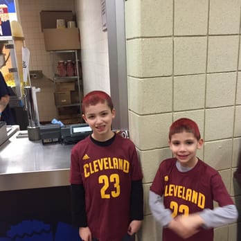 Rocket Arena - Boys with Cavs hair, pre face-painting... - Stadiums & Arenas Near Me - Cleveland, Ohio Rocket Arena - Boys with Cavs hair, pre face-painting... - Stadiums & Arenas Near Me - Cleveland, Ohio