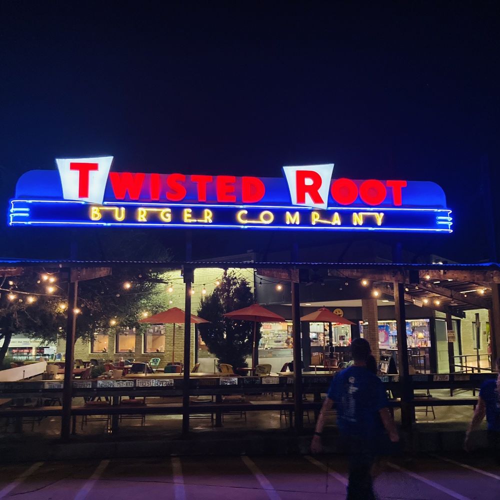 Twisted Root Burger - Outside View of restaurant - Burgers Near Me - Bedford, Texas Twisted Root Burger - Outside View of restaurant - Burgers Near Me - Bedford, Texas