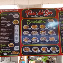 Tacos Del Sur - Menu, Sept 2023