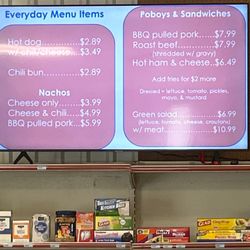 Oak Grove Grocery - Regular menu