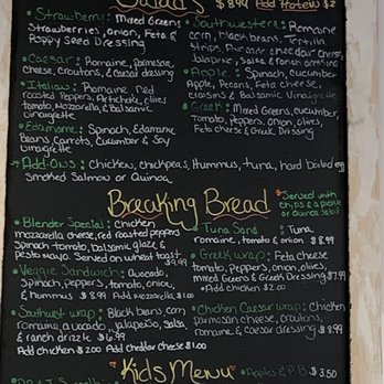 Blender Bar - One of three menu boards. - Juice Bars & Smoothies Near Me - Cheshire, Connecticut