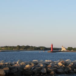 Snug Harbor Resort & Vacation Rentals - The channel between Muskegon Lake and Lake Michigan, just one mile away.