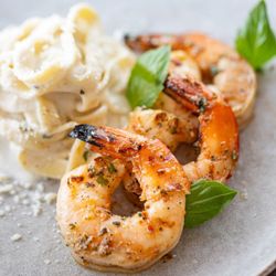 Angela's Pasta & Cheese Shop - Grilled Shrimp Alfredo
