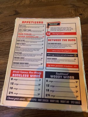 Menu photo 1 Little Woodrow's Midland Midland, TX