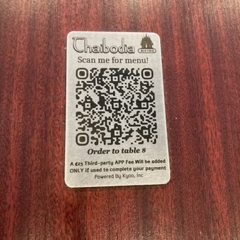 Thaibodia Bistro - Milpitas - Menu QR code - Thai Near Me - Milpitas, California Thaibodia Bistro - Milpitas - Menu QR code - Thai Near Me - Milpitas, California