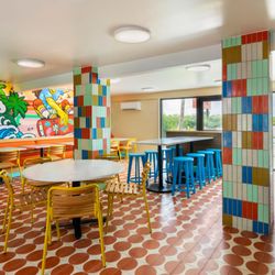 Islamorada Pizza - Interior of a pizza restaurant in Islamorada, Florida Keys
