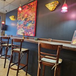 Cafe Med - Love the accent wall