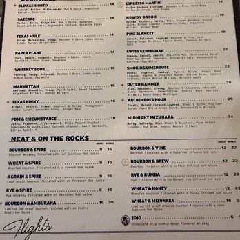 Oak & Eden - February menu - Distilleries Near Me - Fort Worth, Texas Oak & Eden - February menu - Distilleries Near Me - Fort Worth, Texas