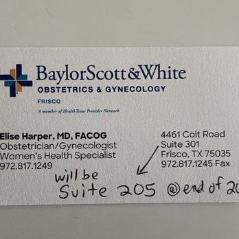 Harper Elise MD - Dr. Harper's temporary address (Suite 301) while her new suite is being finished out. She hopes to be into Suite 205 by Nov/Dec. 2021. - Doctors Near Me - Frisco, Texas Harper Elise MD - Dr. Harper's temporary address (Suite 301) while her new suite is being finished out. She hopes to be into Suite 205 by Nov/Dec. 2021. - Doctors Near Me - Frisco, Texas
