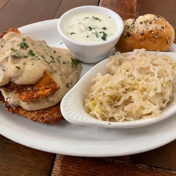 Bier Haus - Jagerschnitzel w/White Kraut & Spatzle - German Near Me - Coeur d'Alene, Idaho