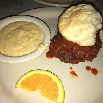 Home Grown - Country fried steak biscuit with cheese grits - Diners Near Me - Atlanta, Georgia