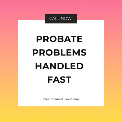 Compassionate Probate Help During Challenging Times - Families have enough to deal with after the passing of a loved one. Probate shouldn't be added to that list. You can rely on Clear Counsel Law Group to help with any kind of Nevada Probate. Find out why law firms from all over the USA count on us to help their clients through this difficult process. Compassionate Probate Help During Challenging Times - Families have enough to deal with after the passing of a loved one. Probate shouldn't be added to that list. You can rely on Clear Counsel Law Group to help with any kind of Nevada Probate. Find out why law firms from all over the USA count on us to help their clients through this difficult process.