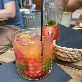 BARRA - Caipirinha (with strawberries) - Bars Near Me - Somerville, Massachusetts