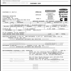 JW Truck sales - The third updated and recent invoice, this is only 7 weeks after purchasing the truck