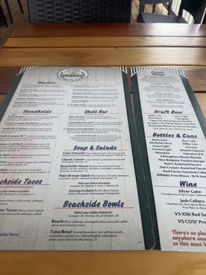 Menu photo 1 Crabby's Beachside Pavilion Clearwater Beach, FL