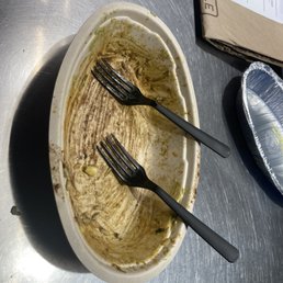 Daddie and Dirks destroyed chipotle bowl.