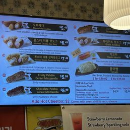 2nd page of menu
