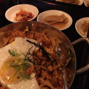 Seoulicious - Kimchi fried rice (half-eaten) - Korean Near Me - Toronto, Ontario