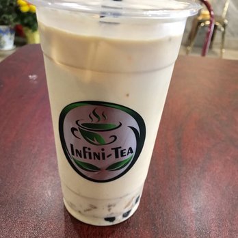 Infini-Tea - Flan special with flan bits and boba. Yum!!! - Coffee & Tea Near Me - Falls Church, Virginia Infini-Tea - Flan special with flan bits and boba. Yum!!! - Coffee & Tea Near Me - Falls Church, Virginia